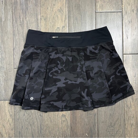 Lululemon Pace Rival Skirt (Tall) *No Panels 15" Incognito Camo Multi Grey Black - Picture 2 of 6